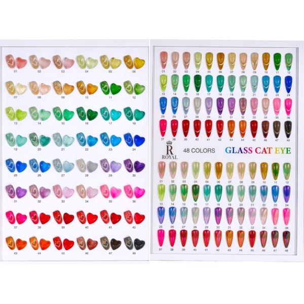Royal Glass Cateyes 48 colors Collection