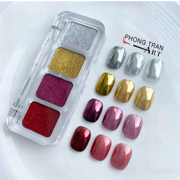 Box 4 màu Chrome Nén Cao Cấp (New)