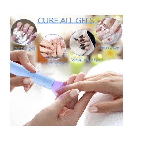 Mini LED Gel Lamp Recharge ( Đèn Pin Mini Hơ Gel Gắn Đá )